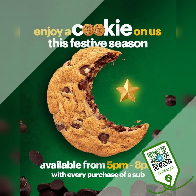 Subway - FREE Cookie - sgCheapo