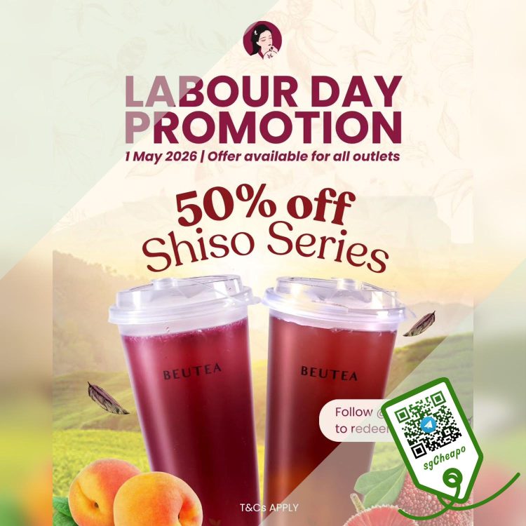 Beutea - 50% OFF Shio Drinks - sgCheapo