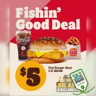 Burger King - $5 Fish Burger Meal - sgCheapo