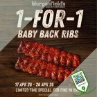 Morganfield's - 1-FOR-1 Baby Back Ribs - sgCheapo
