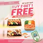 Sushi Express - Buy 2 Get 1 FREE Bento & Donburi - sgCheapo