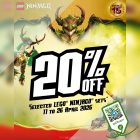 Toys R Us - 20% OFF Selected LEGO NINJAGO Sets - sgCheapo