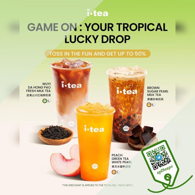 iTEA - Up to 50% OFF Drinks - sgCheapo