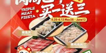 Haidilao - Buy 1 Get 3 FREE Triple Meat Fiesta - sgCheapo