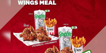 KFC - 1-FOR-1 Smoky Kecap Manis Wings Meal - sgCheapo