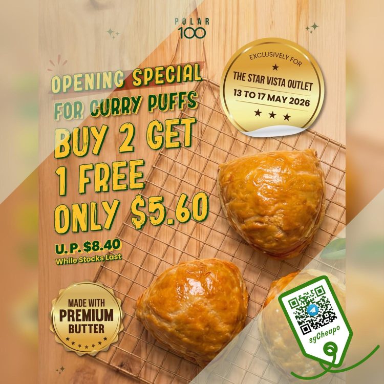 Polar Puffs & Cakes - Buy 2 Curry Puffs Get 1 FREE - sgCheapo