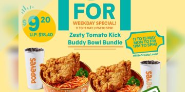 Popeyes - 1-FOR-1 Zesty Tomato Kick Buddy Bowl - sgCheapo