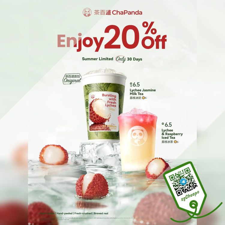 ChaPanda - 20% OFF Medium Cups - sgCheapo