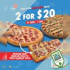 Domino's Pizza - 2 Pizzas FOR Just $20 - sgCheapo