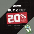 Foot Locker - Buy 2 Get 20% Off Shoes - sgCheapo