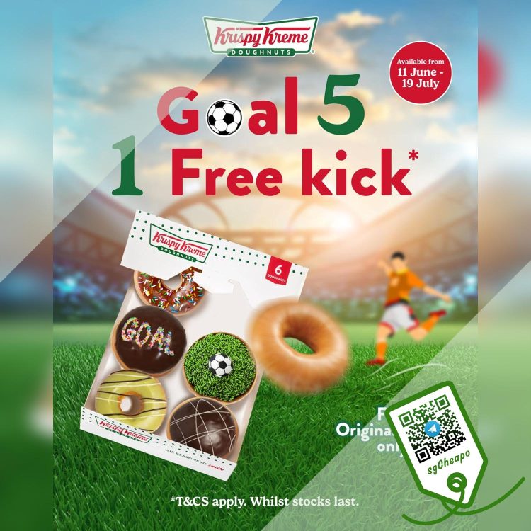 Krispy Kreme - Buy 5 FREE 1 World Cup Special - sgCheapo