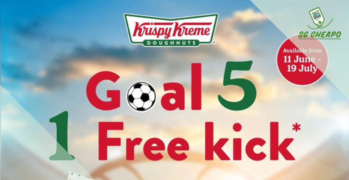 Krispy Kreme - Buy 5 FREE 1 World Cup Special - sgCheapo