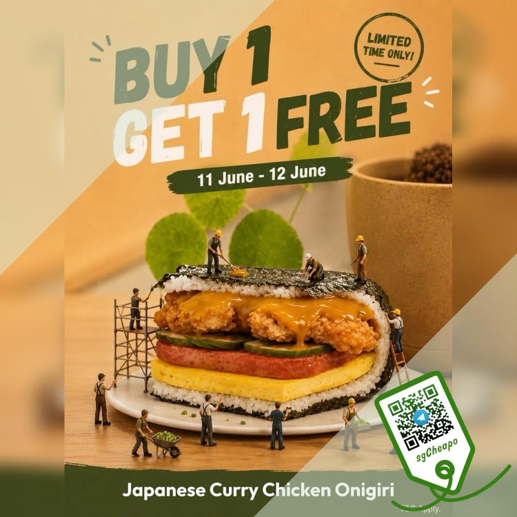 Mr Onigiri - Buy 1 Get 1 FREE Japanese Curry Onigiri - sgCheapo