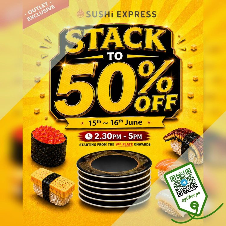 Sushi Express - 50% OFF 9th Plate Onwards - sgCheapo