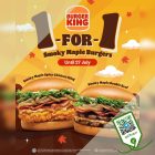 Burger King - 1-FOR-1 Smoky Maple Mayo Burger - sgCheapo