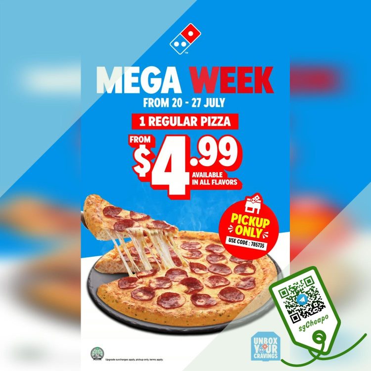 Domino's Pizza - $4.99 Regular Pizza - sgCheapo