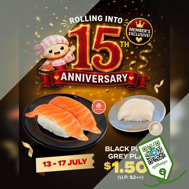 Sushi Express - Black Or Grey Plate FOR $1.50 - sgCheapo