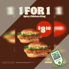 Burger King - 1-FOR-1 Spicy Chicken King - sgCheapo