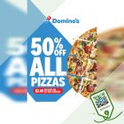 Domino's - 50% OFF All Pizzas - sgCheapo