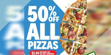 Domino's - 50% OFF All Pizzas - sgCheapo