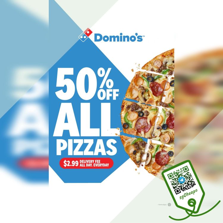 Domino's - 50% OFF All Pizzas - sgCheapo