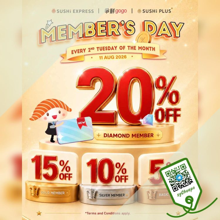 Sushi Express - Up to 20% OFF for Members - sgCheapo