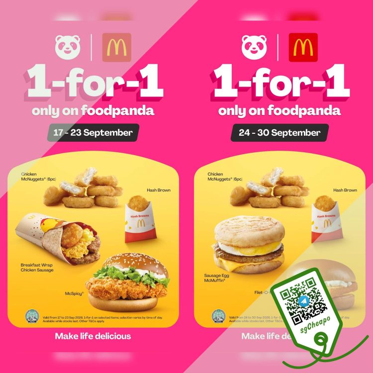 McDonald's - 1-FOR-1 McDonald's - sgCheapo