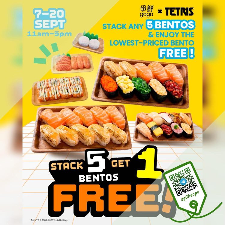 Sushi Express - FREE Bento When You Buy 5 - sgCheapo