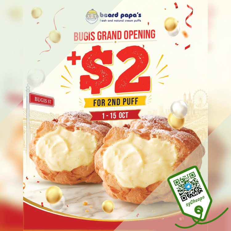 Beard Papa's - 2nd Puff At Only $2 - sgCheapo