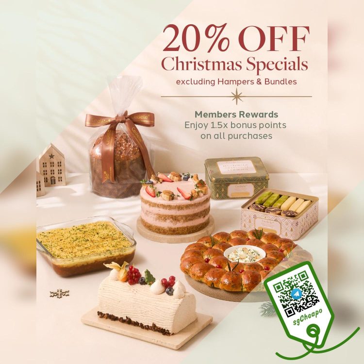 Cedele - 20% OFF Christmas Specials - sgCheapo