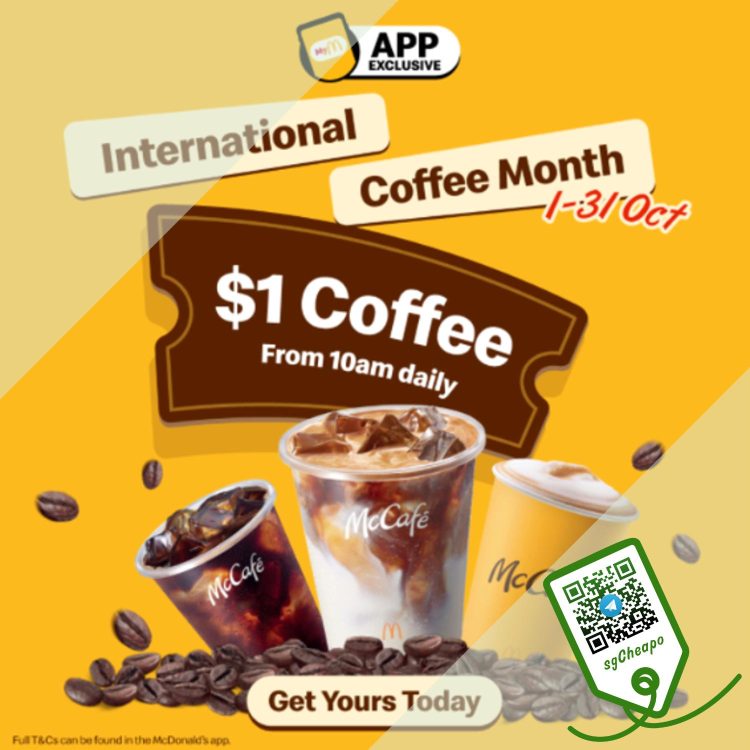 McDonald's - $1 Mccafe Faves - sgCheapo
