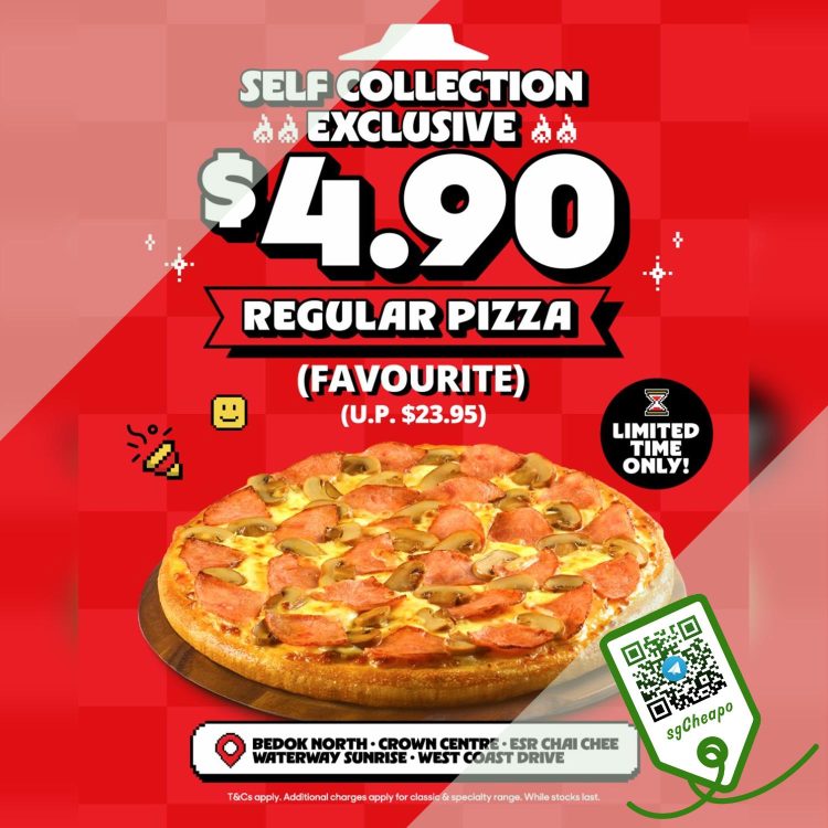 Pizza Hut - $4.90 Regular Pizza - sgCheapo