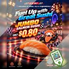 Sushi Express - $0.80 Jumbo Salmon Sushi - sgCheapo
