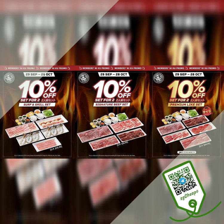 Yakiniku Like - 10% OFF Sets FOR 2 Pax - sgCheapo